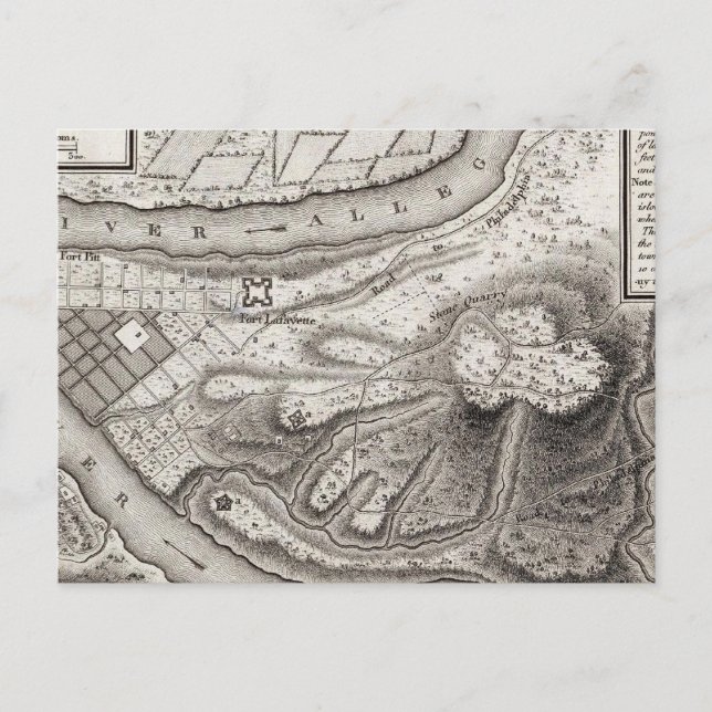 Postal Plan de la ciudad de Pittsburg (Anverso)