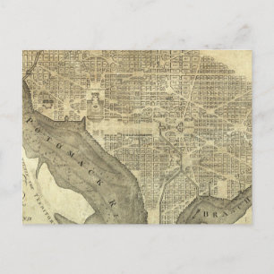 Postal Plan de la ciudad de Washington