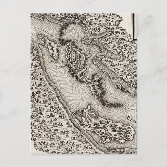 Postal Plan de los rápidos o cataratas del Ohio (Anverso)