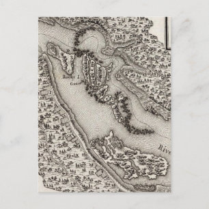 Postal Plan de los rápidos o cataratas del Ohio