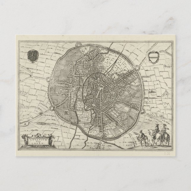 Postal Plan de Lovaina | 1581 (Grabado) (Anverso)