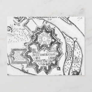 Postal Plan de Mannheim, Alemania 1690