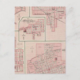 Postal Plan de Monte Vernon, Condado de Posey con Patoka