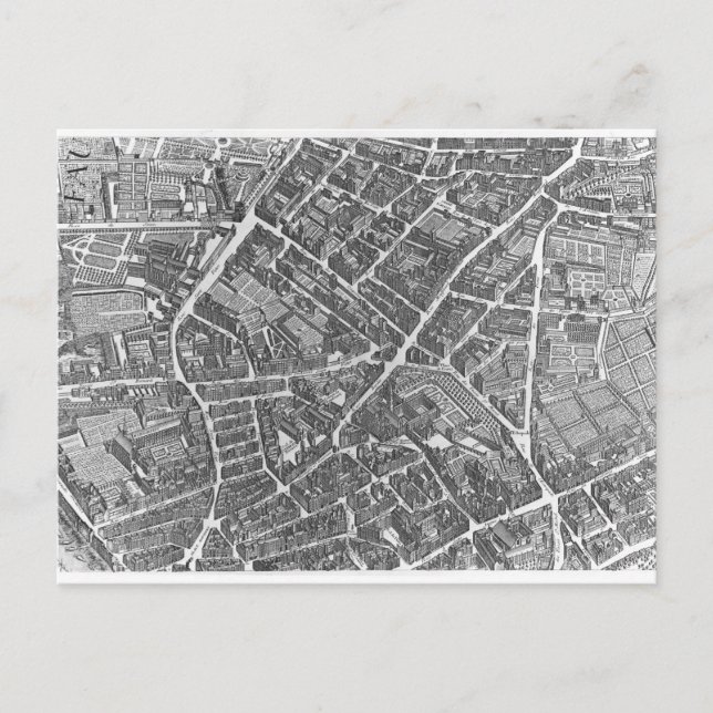 Postal Plan de París (Anverso)