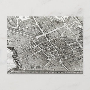 Postal Plan de París, conocido como el "Plan de Turgot"