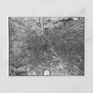 Postal Plan de París, conocido como el "Plan de Turgot"