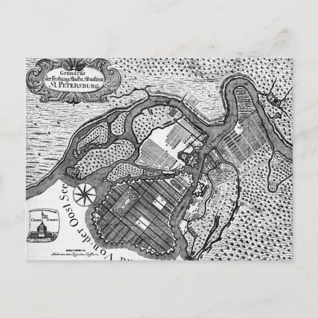 Postal Plan de San Petersburgo (Anverso)