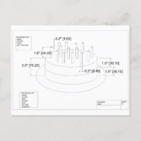 Plan de tarta de cumpleaños del ingeniero