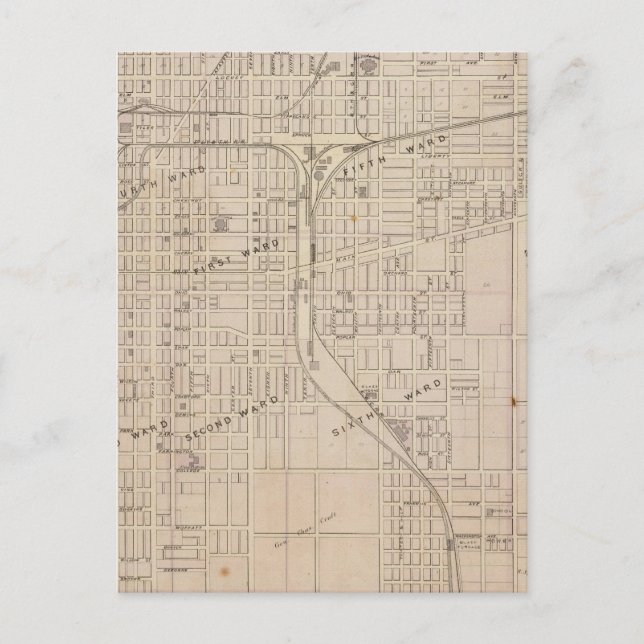 Postal Plan de Terre Haute, Vigo Co (Anverso)