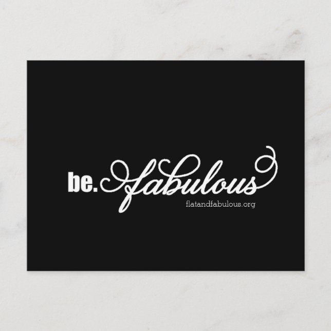 Postal plana y fabulosa (Anverso)