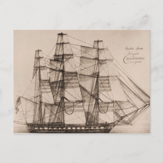 Postal planeación naval de Constellation (Anverso)
