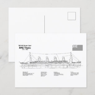Postal Planes del plan de transporte marítimo Titanic