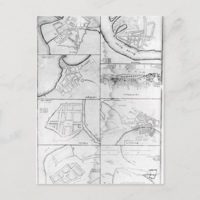 Postal Planes del principio Torres, Foros (Anverso)