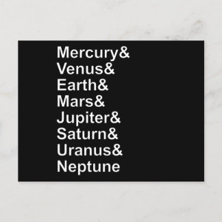 Postal Planet Names Ampersand - Solar System Planets