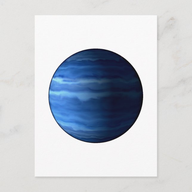 Postal PLANET URANUS v2 (sistema solar) ~~ (Anverso)