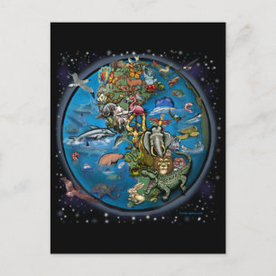 Postal Planeta animal