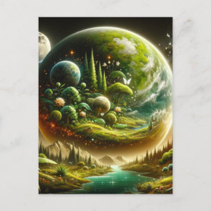 Postal Planeta de Fantasía – Naturaleza Cósmica Mágica