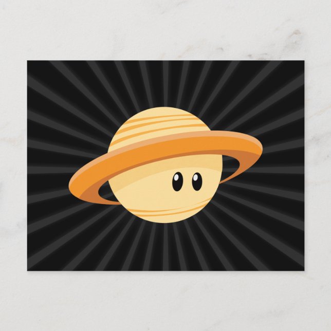 Postal Planeta de Saturno lindo (Anverso)