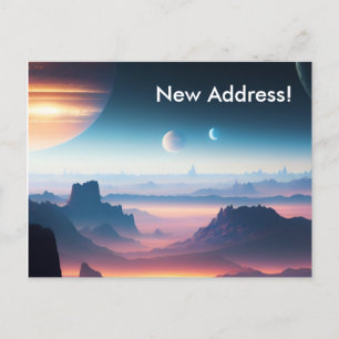 Postal Planeta Surface Planet Moons Nueva dirección