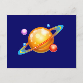 Postal Planetas coloridos