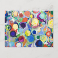 Planetas coloridos (expresionismo abstracto)