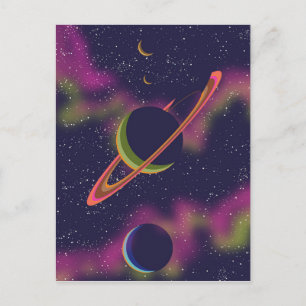 Postal Planetas y Estrellas