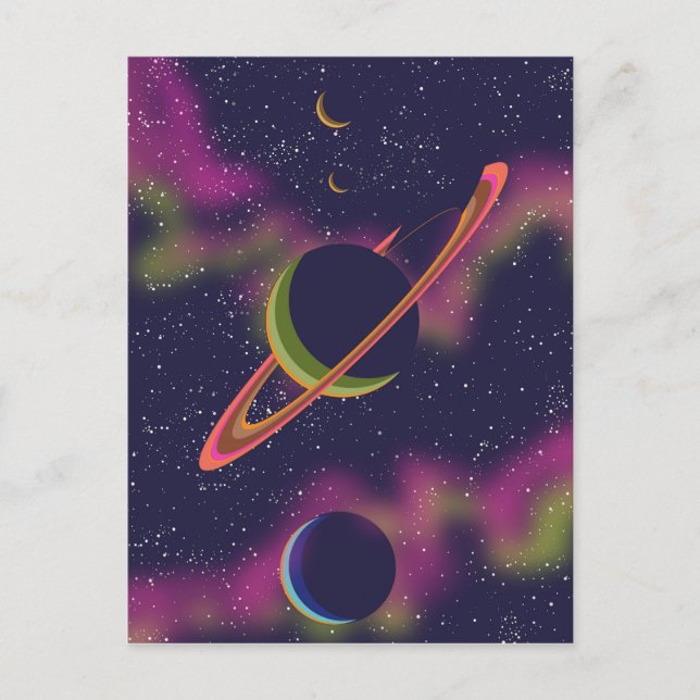 Postal Planetas y Estrellas (Anverso)