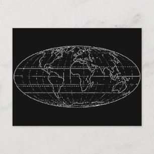 Postal planisfera simple/mapas