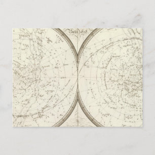 Postal Planisferes celestes - Celestiales
