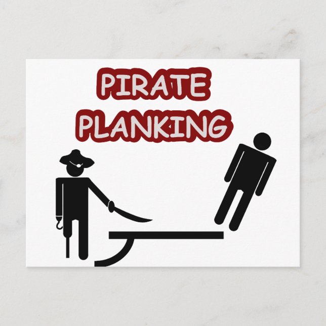 Postal Planking pirata (Anverso)