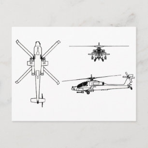 Postal plano AH-64