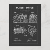 Planos de patente de tractor Oliver Artwork
