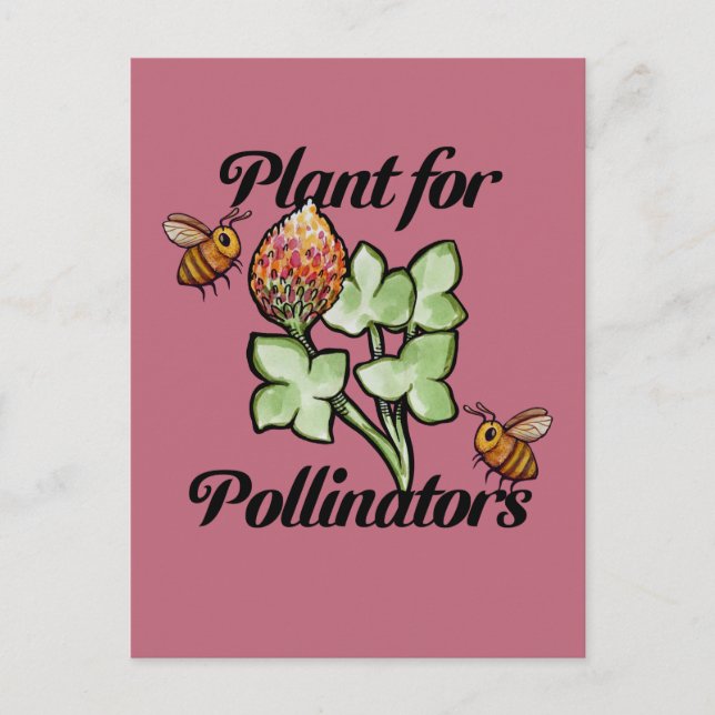 Postal Plant for Pollinators Bee                          (Anverso)