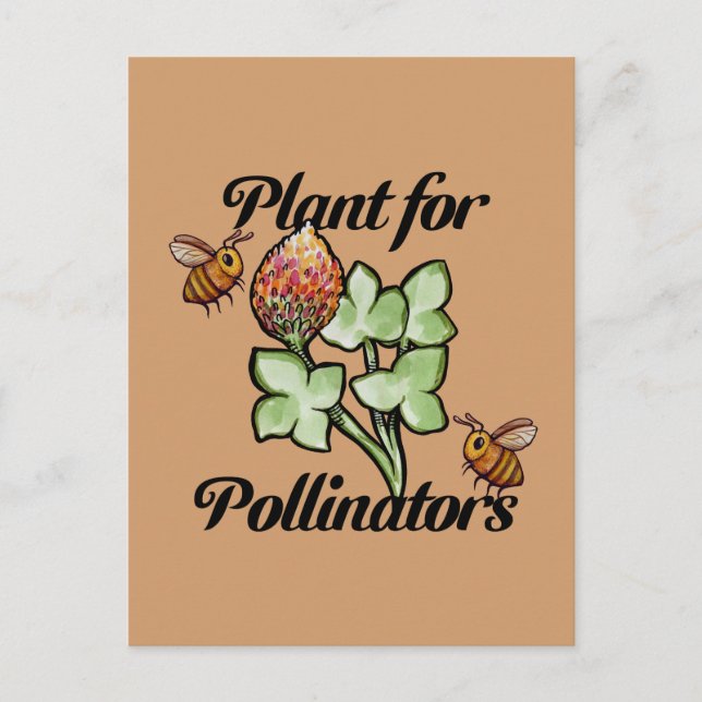 Postal Plant for Pollinators Bee                          (Anverso)