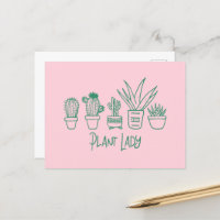 Plant Lady Cactus Succulent Gardening Lover