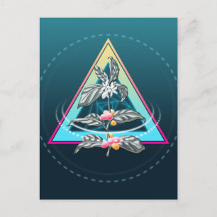 Postal planta de café cosmico