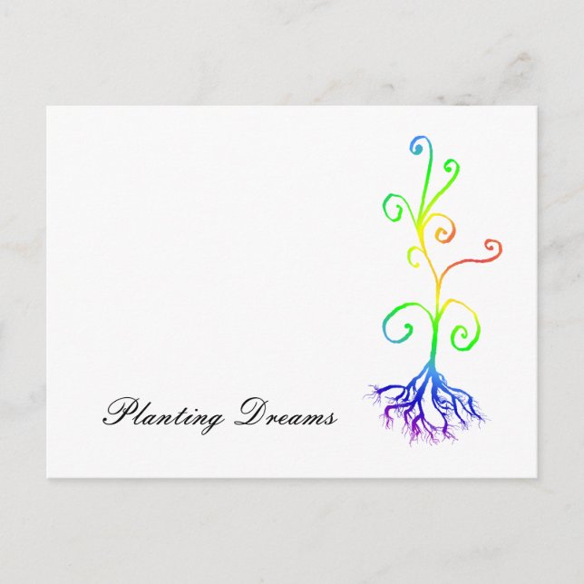 Postal planta de chakra, Planting Dreams (Anverso)