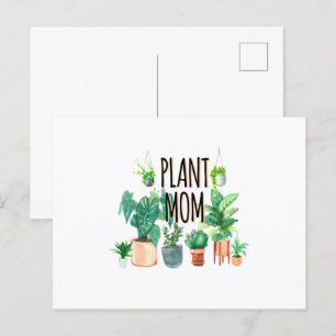 Postal Planta Mamá -Jardinería, Regalo De Plantador Para 
