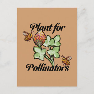 Postal Planta para Abejas Polinizadoras