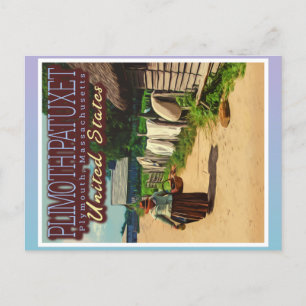 POSTAL PLANTACIÓN DE PLIMOTH - PATUXET DE PLIMOTH - EE. U