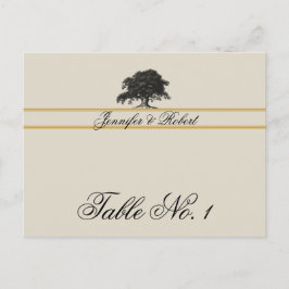 Postal Plantación de roble en número de tabla de oro
