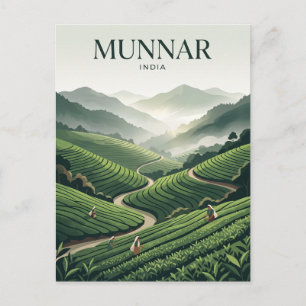 Postal Plantación de Té Munnar India