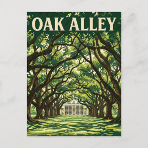 Postal Plantación Oak Alley
