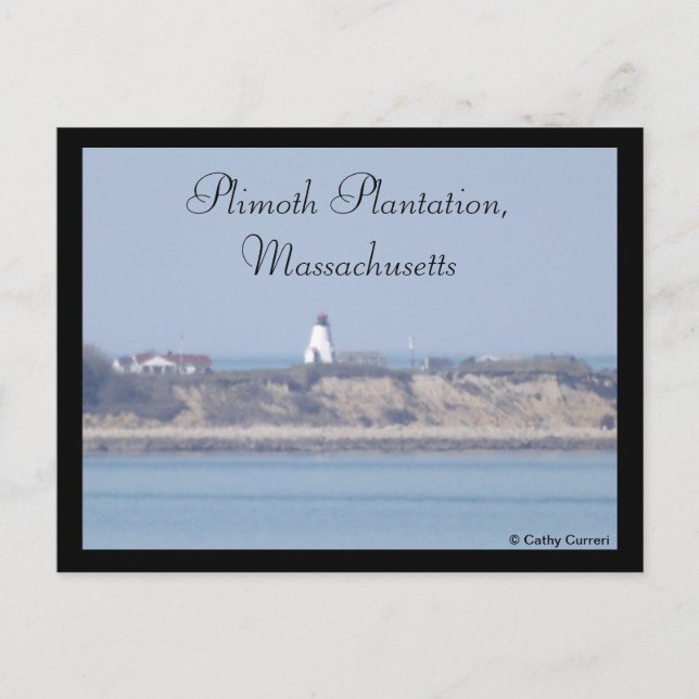 Postal Plantación Plimoth, Massachusetts (Anverso)