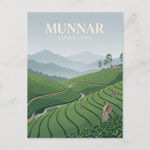 Postal Plantaciones de Té Munnar India