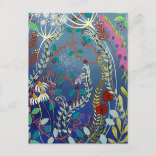 Postal Plantas Coloridas.