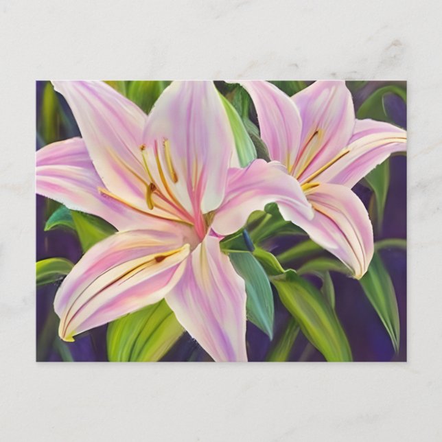 Postal Plantas de Lilies (Anverso)