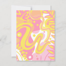 Postal Plantas De Swirl Amarillas