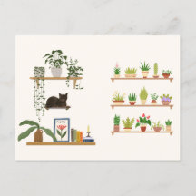 Plantas, Gatos Y Libros - Estética Del Gato De Boo