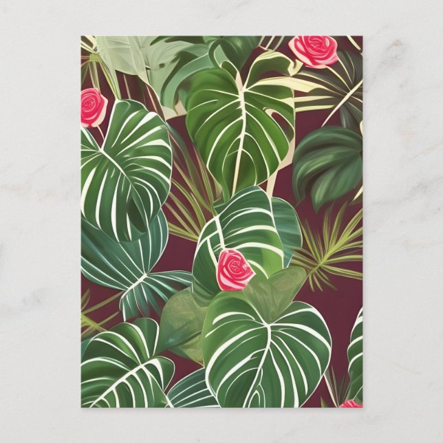 Postal Plantas Tropicales (Anverso)